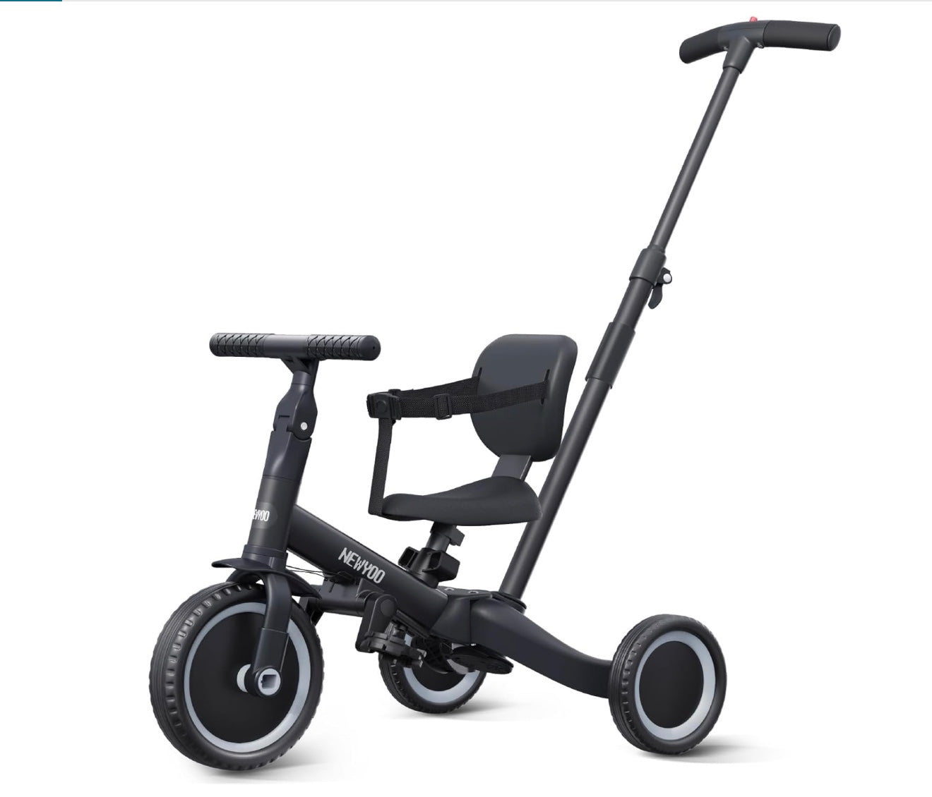 poussette bébé sécurité de couleur noir