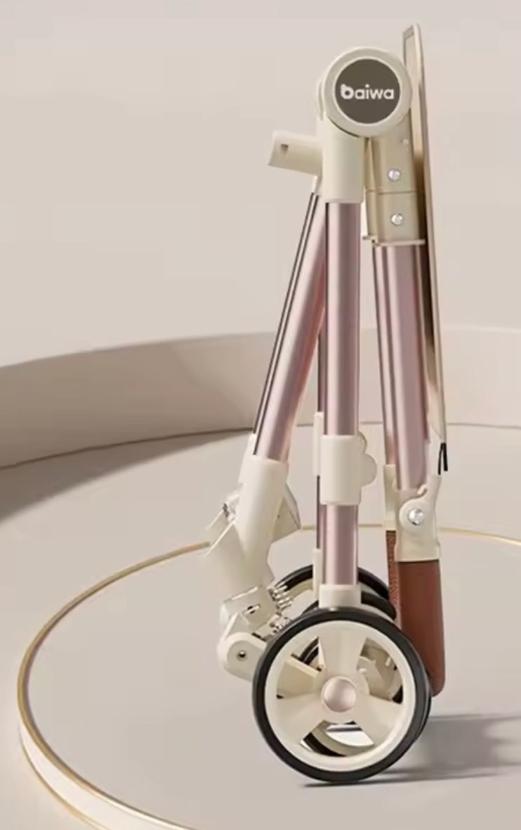 poussette-canne-beige-pliable