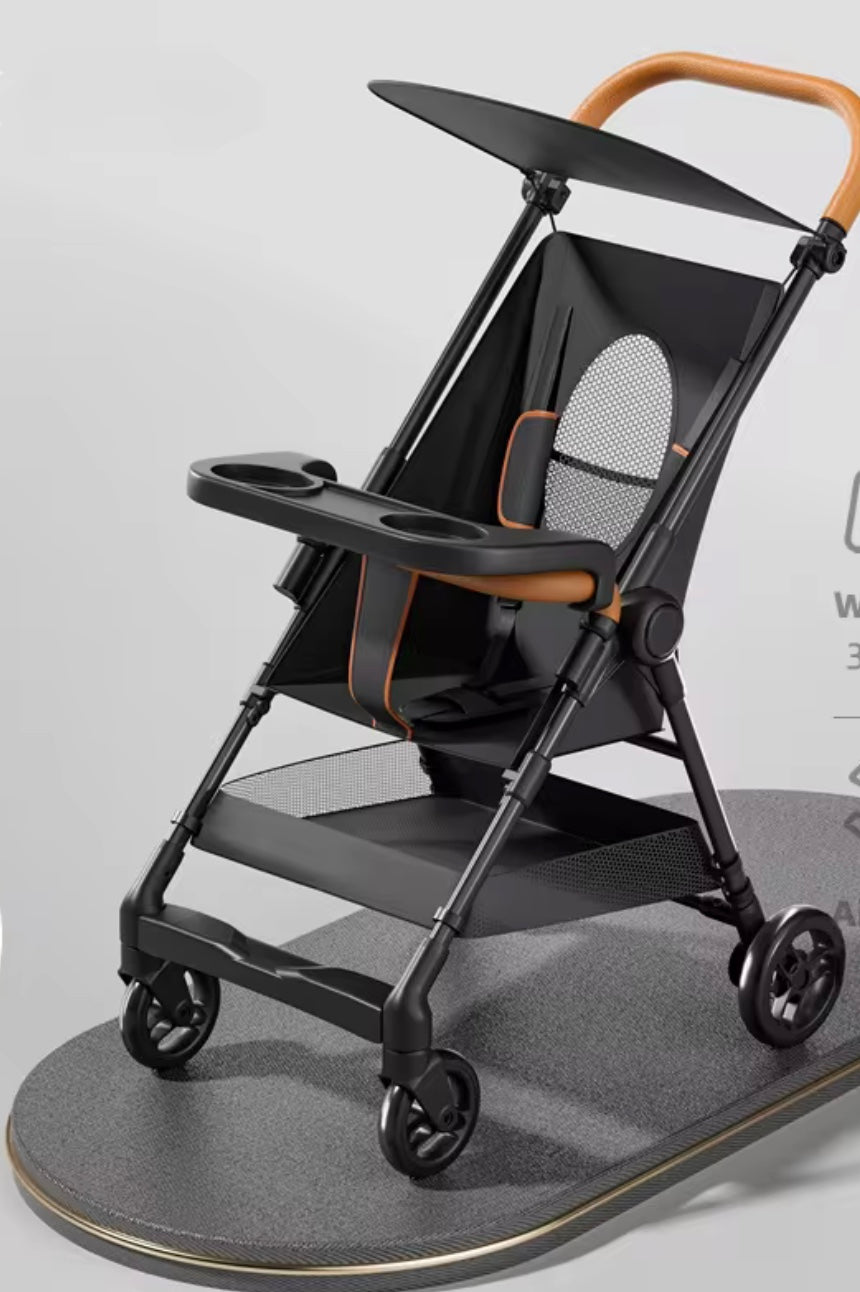 poussette canne couleur noir