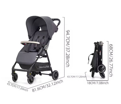 poussette canne dimensions