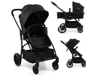 poussette de couleur noir