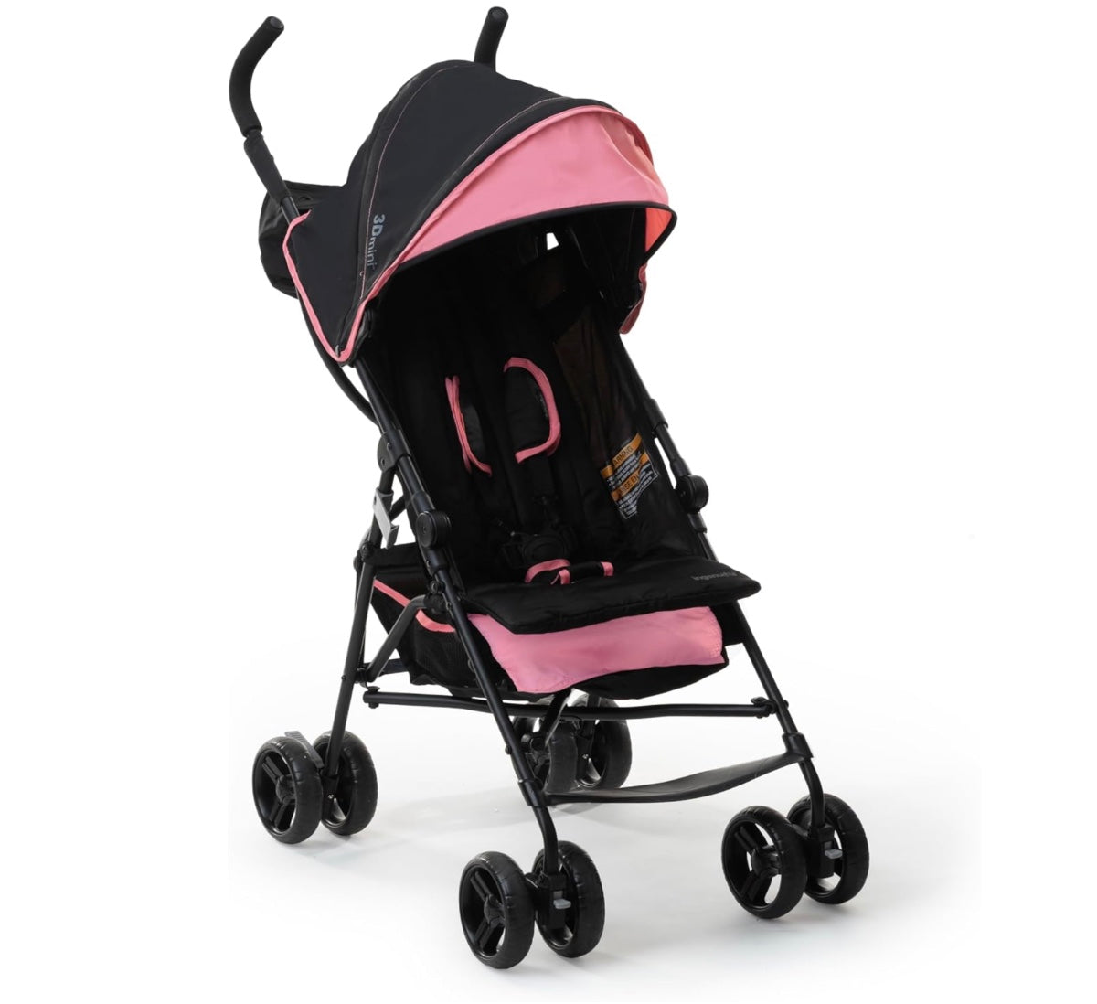 poussette de couleur rose