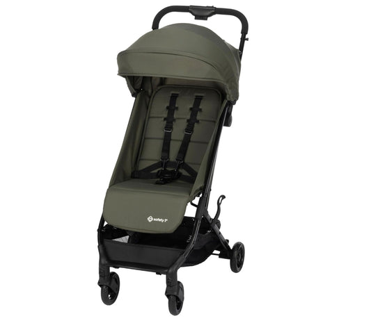 poussette de couleur vert