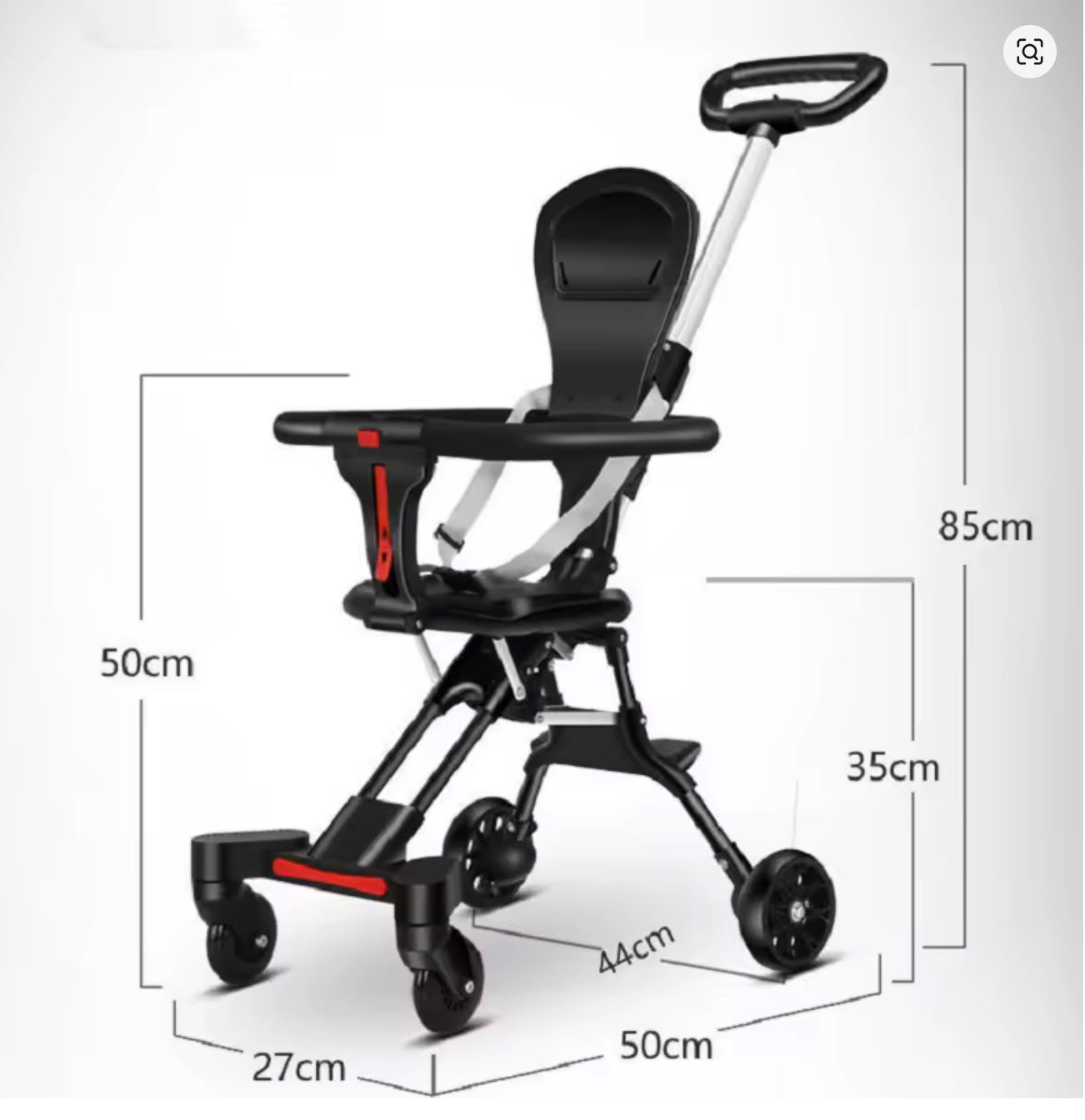 poussette dimension canne