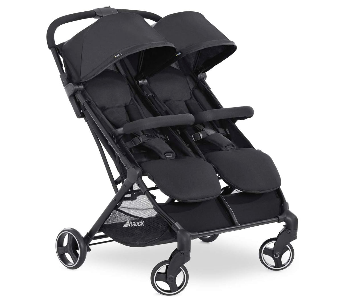 poussette double noire