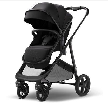 poussette noir foncé