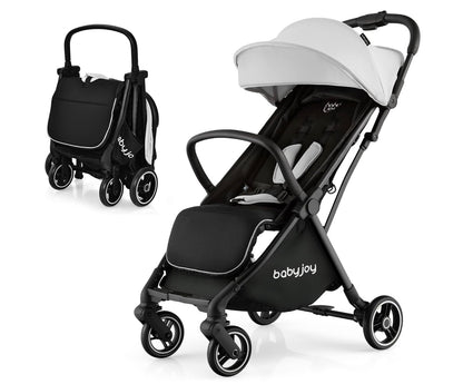 poussette pliable gris