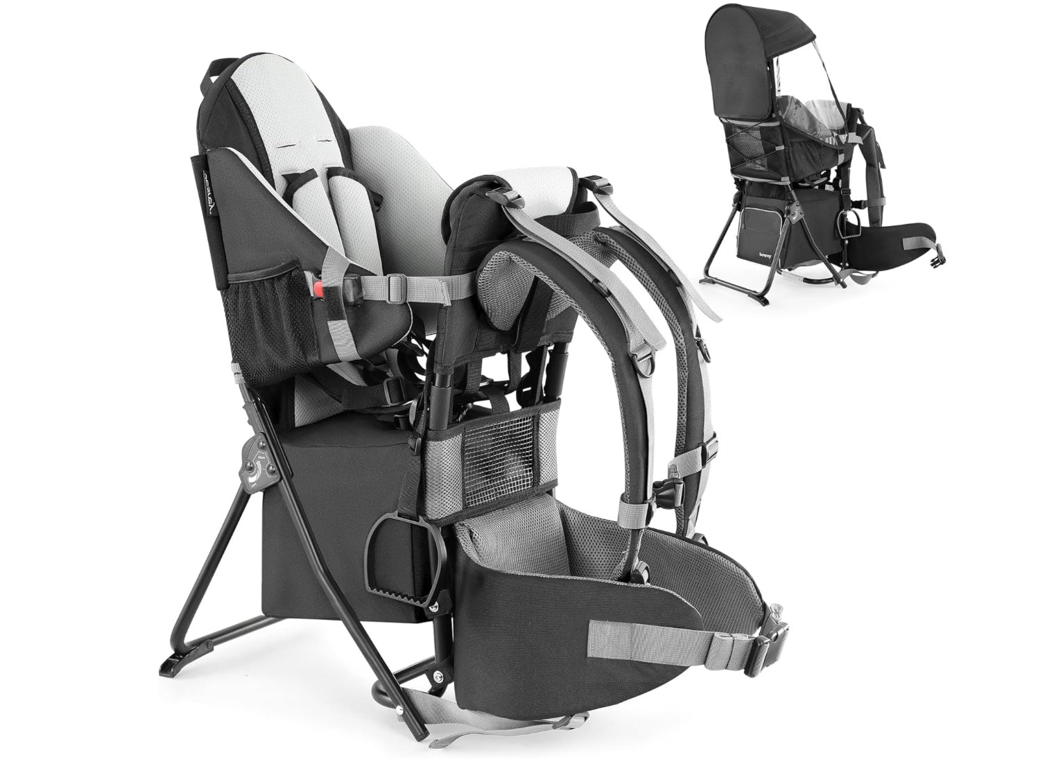 randonnée porte bébé noir