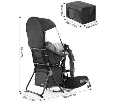 randonnée porte bébé dimension