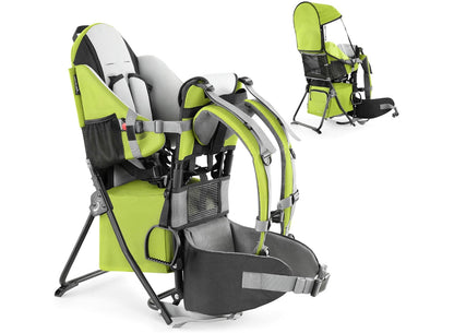 randonnée porte bébé vert pâle