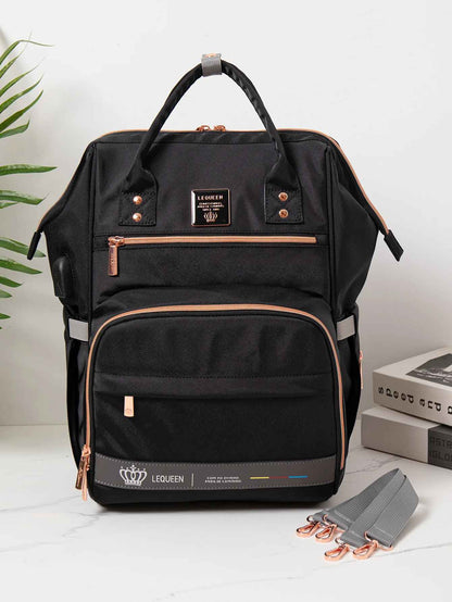 sac à dos à langer noir