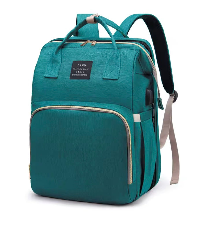 sac à dos à langer vert