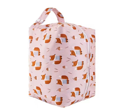 sac à langer mauve rosé