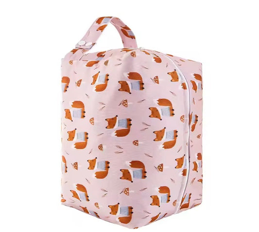 sac à langer mauve rosé