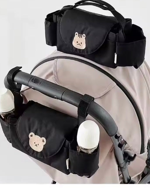 sac à langer noir ourson