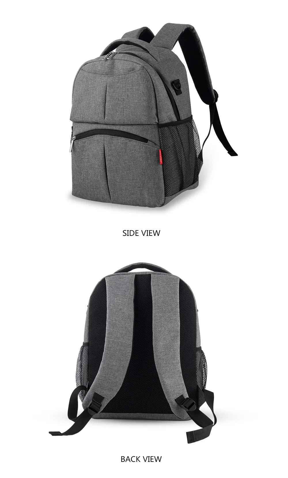 sac à dos à langer avant arrière