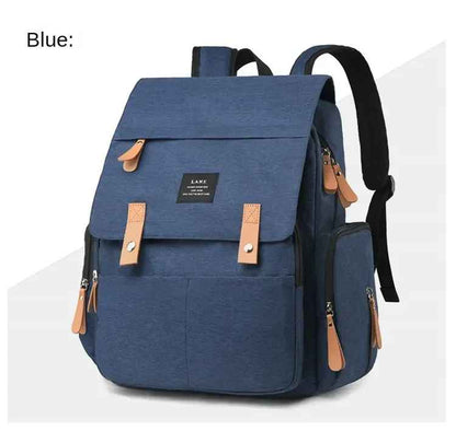 sac à dos à langer bleu