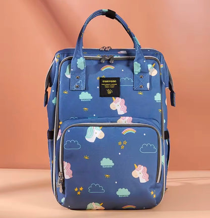 sac à dos à langer bleu