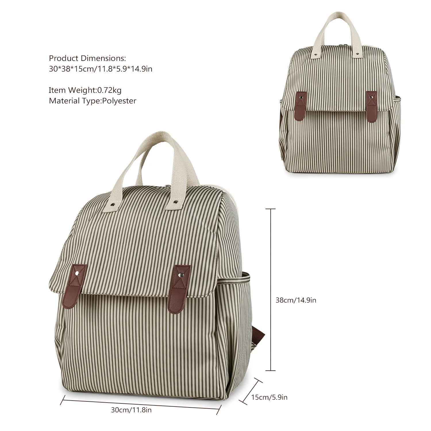 sac à dos à langer dimension