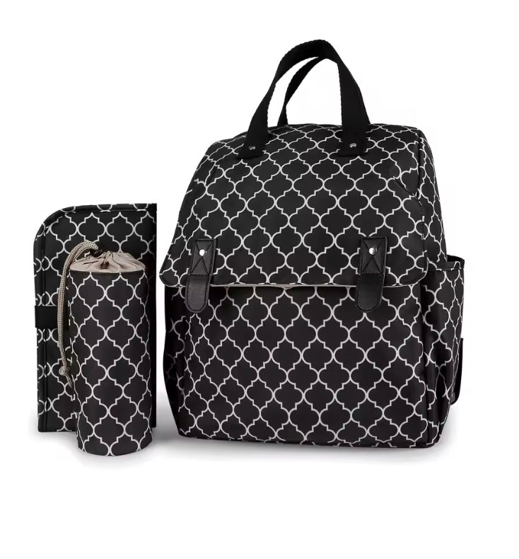 sac à dos à langer noir utile