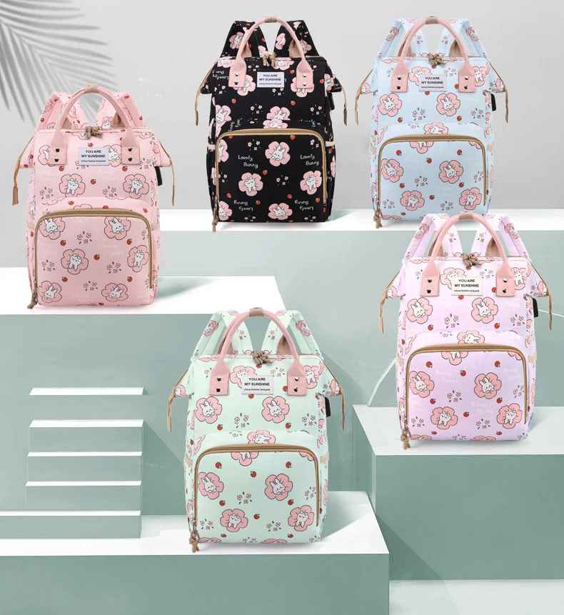 sac à dos à langer plusieurs colories présentations