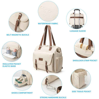 sac à dos à langer plusieurs compartiments