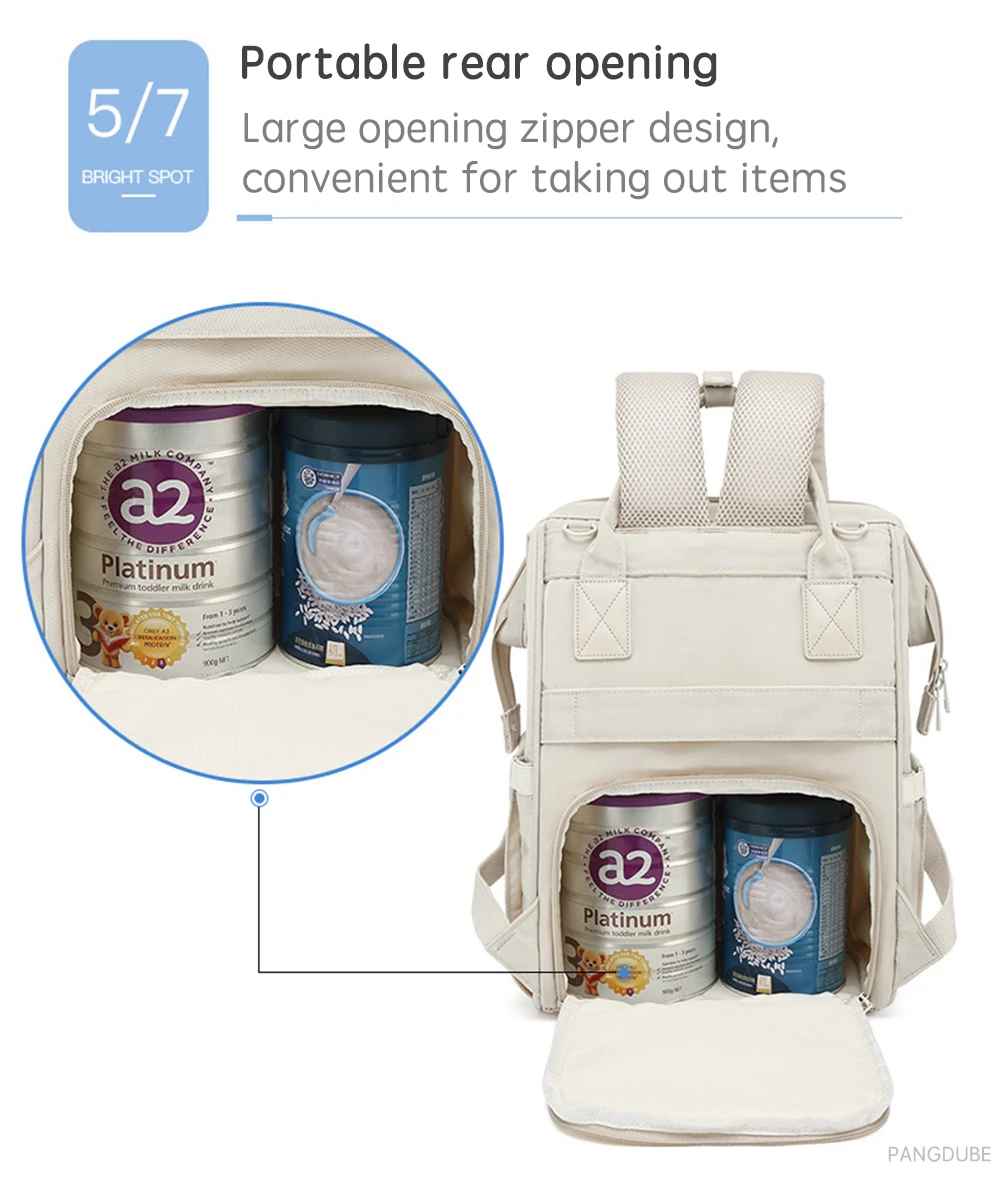 sac à dos à langer plusieurs poches