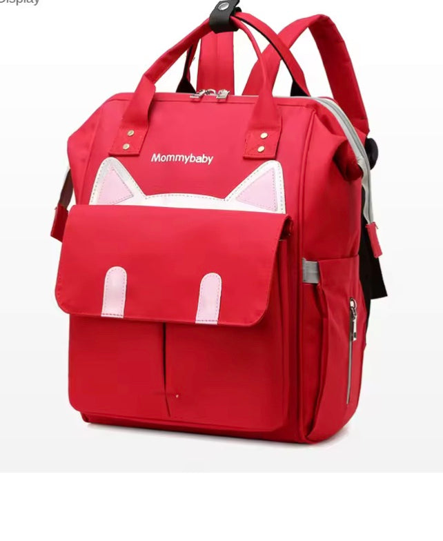 sac à dos à langer rouge