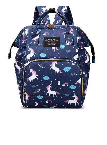 sac à langer à motif licorne