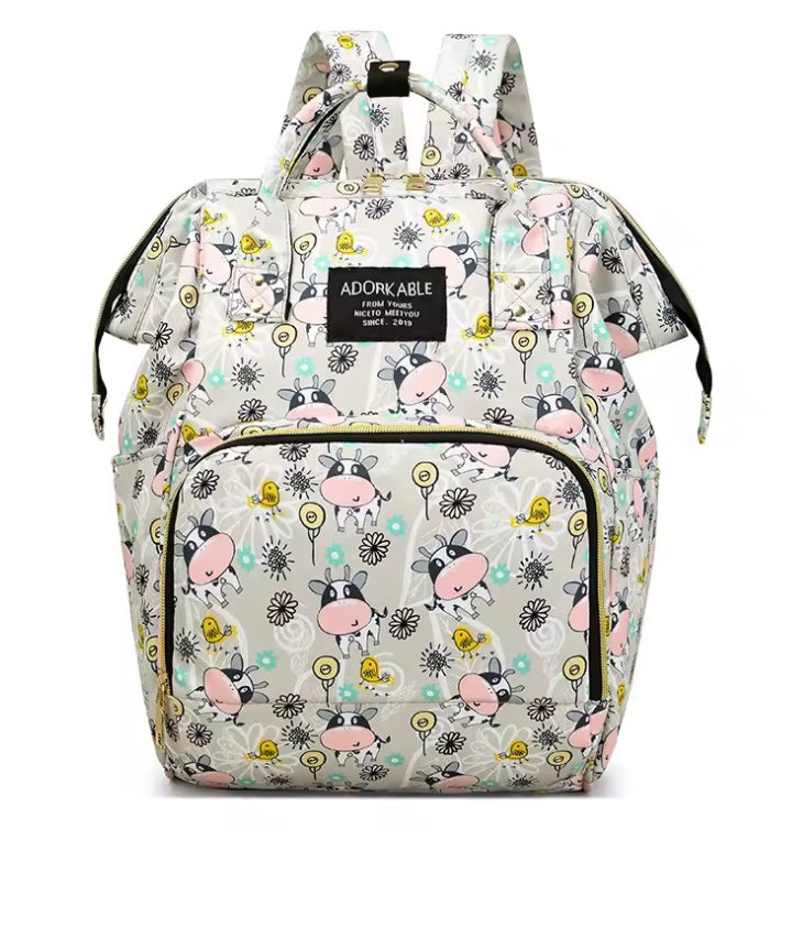 sac à langer à motif vache