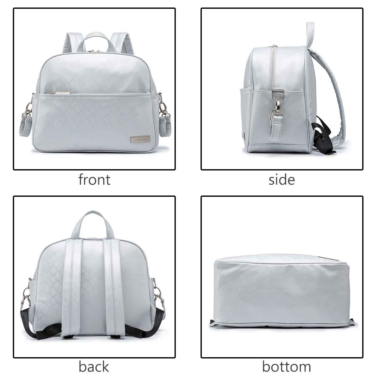 sac à langer bébé argent