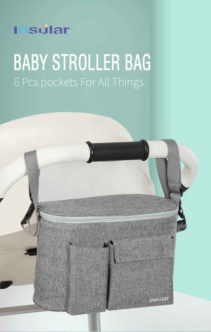 sac à langer bébé gris