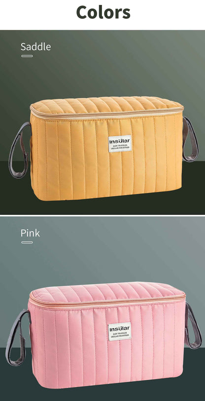 sac à langer bébé rose jaune