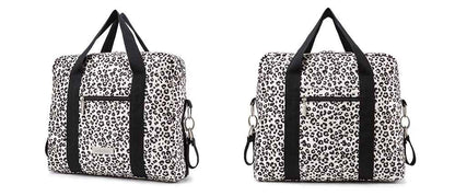 sac à langer beige léopard présentation