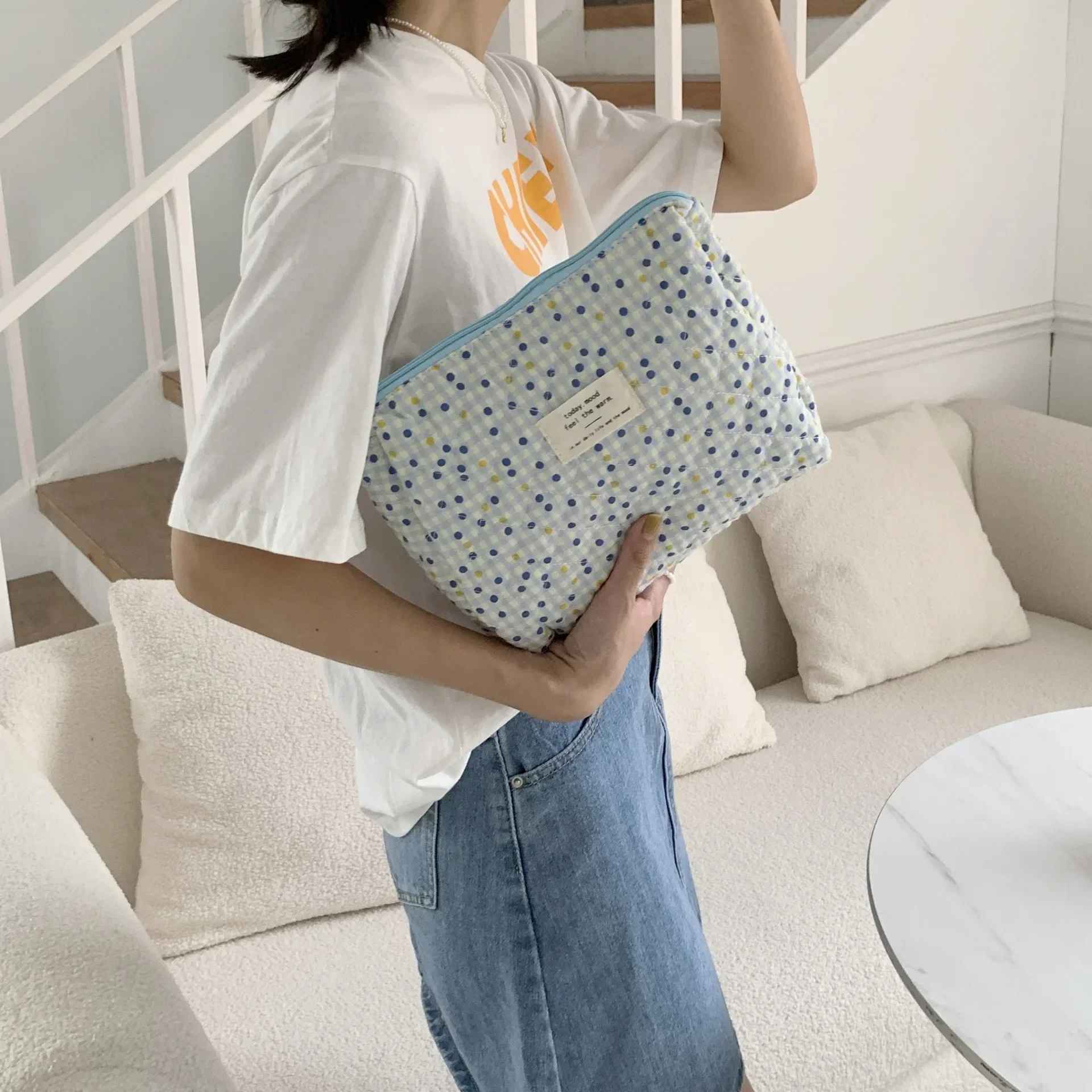 sac à langer bleu stylée