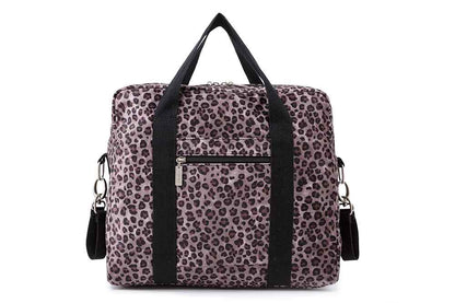 sac à langer brun léopard présentation