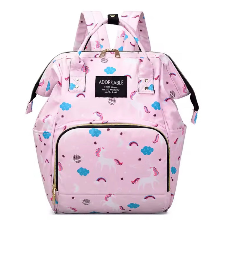 sac à langer couleur mauve rosé