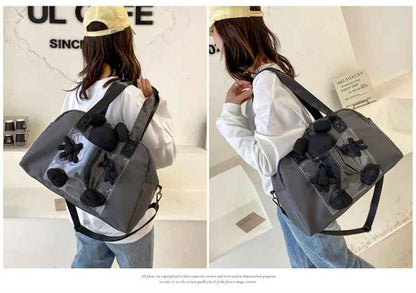 sac à langer gris stylée