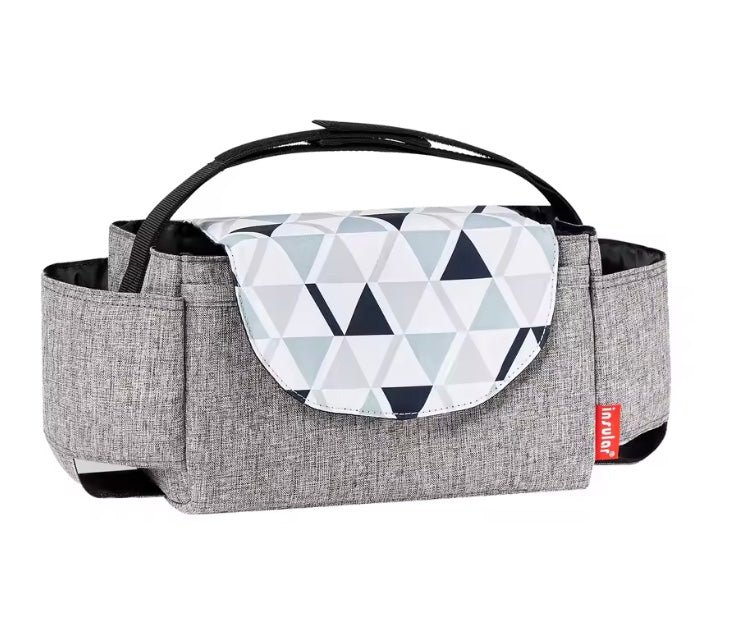 sac à langer gris triangle