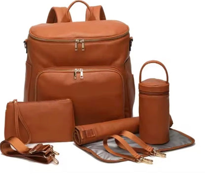 sac à langer marron 7 en 1 pratique