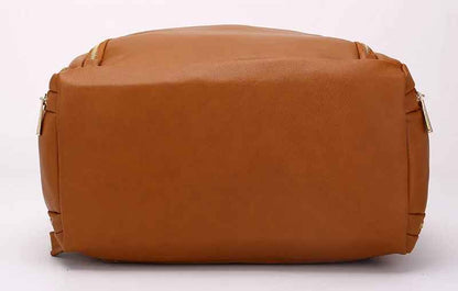 sac à langer marron cuir