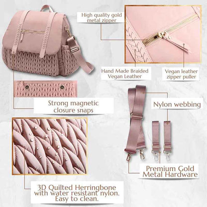 sac à langer rose design