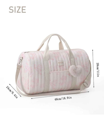 sac à langer rose fleuri dimension spacieux