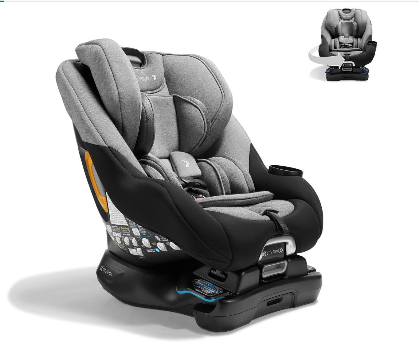 siège auto bébé gris présentation