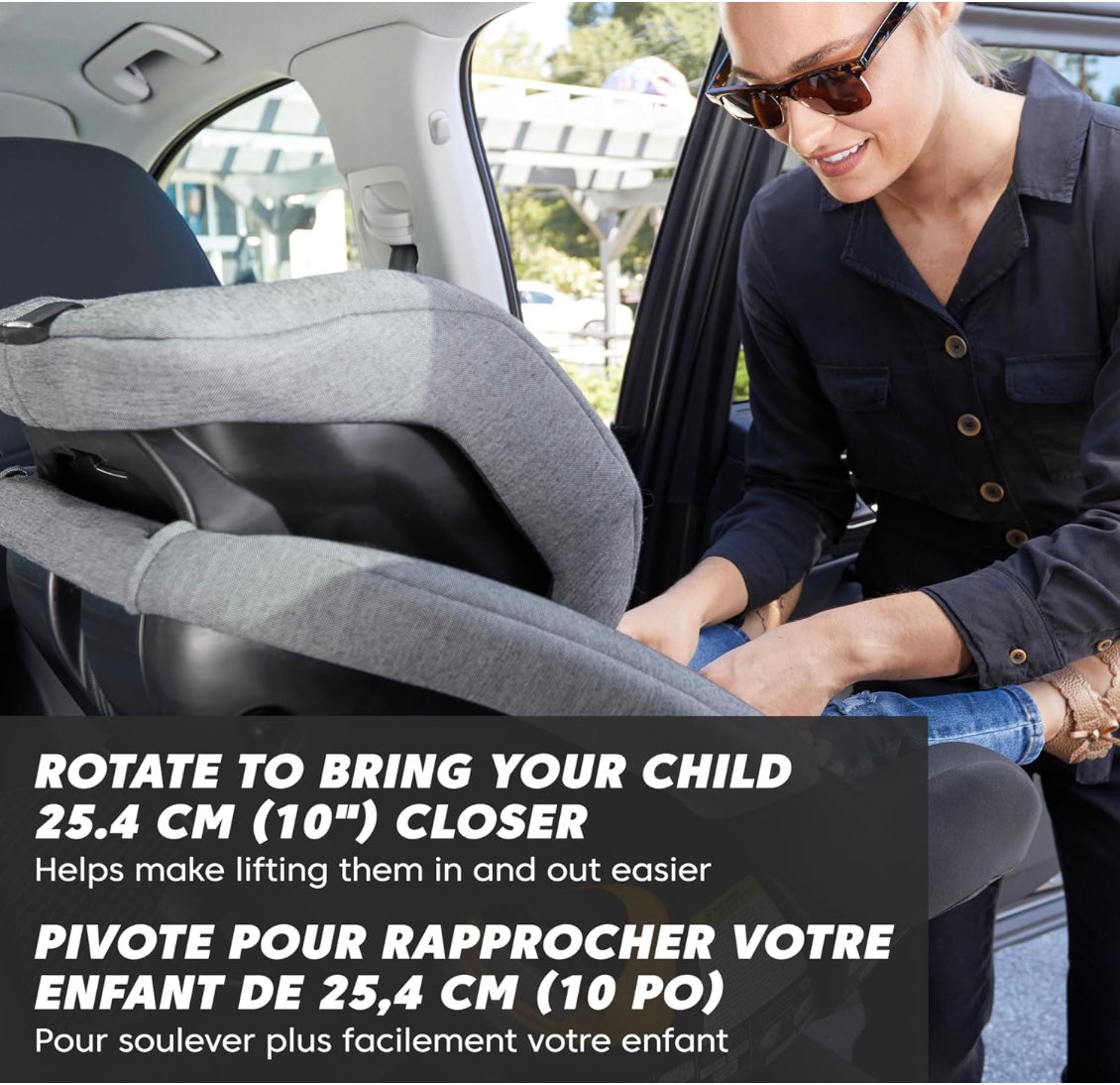 siège auto bébé pivotant