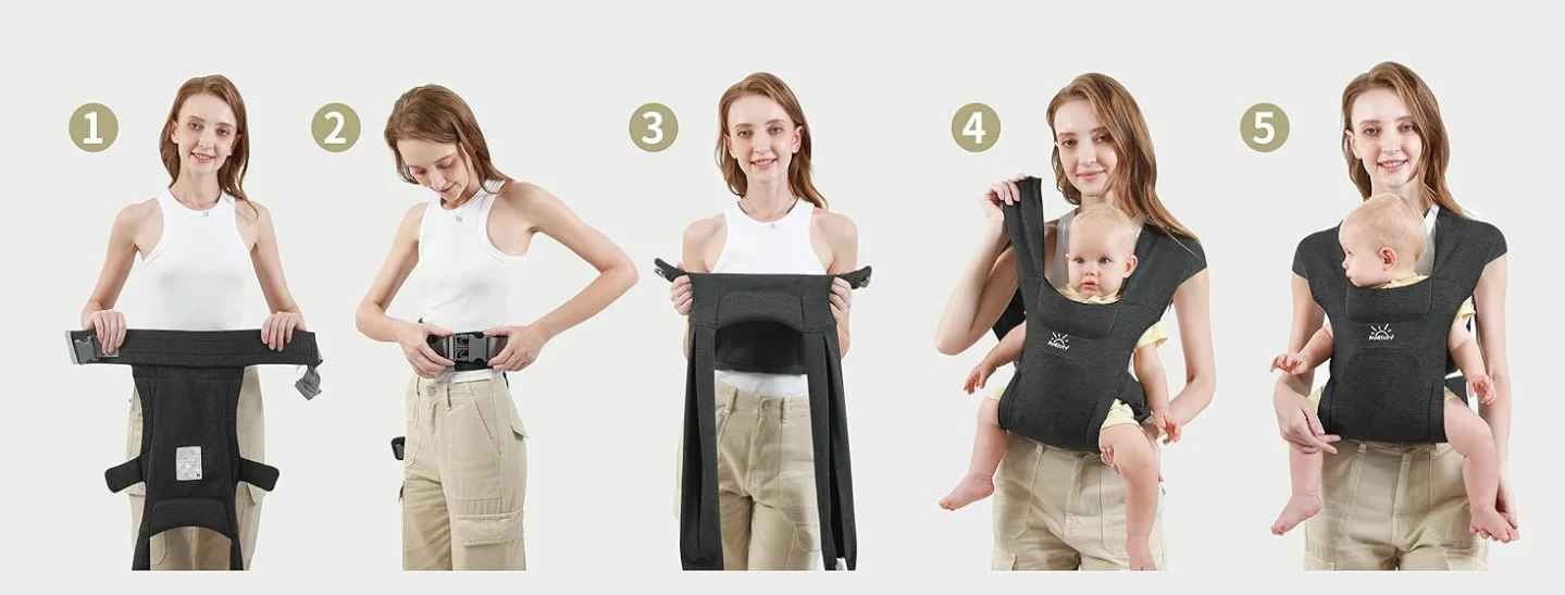 tuto comment mettre un porte bébé ergonomique