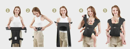 tuto comment mettre un porte bébé ergonomique